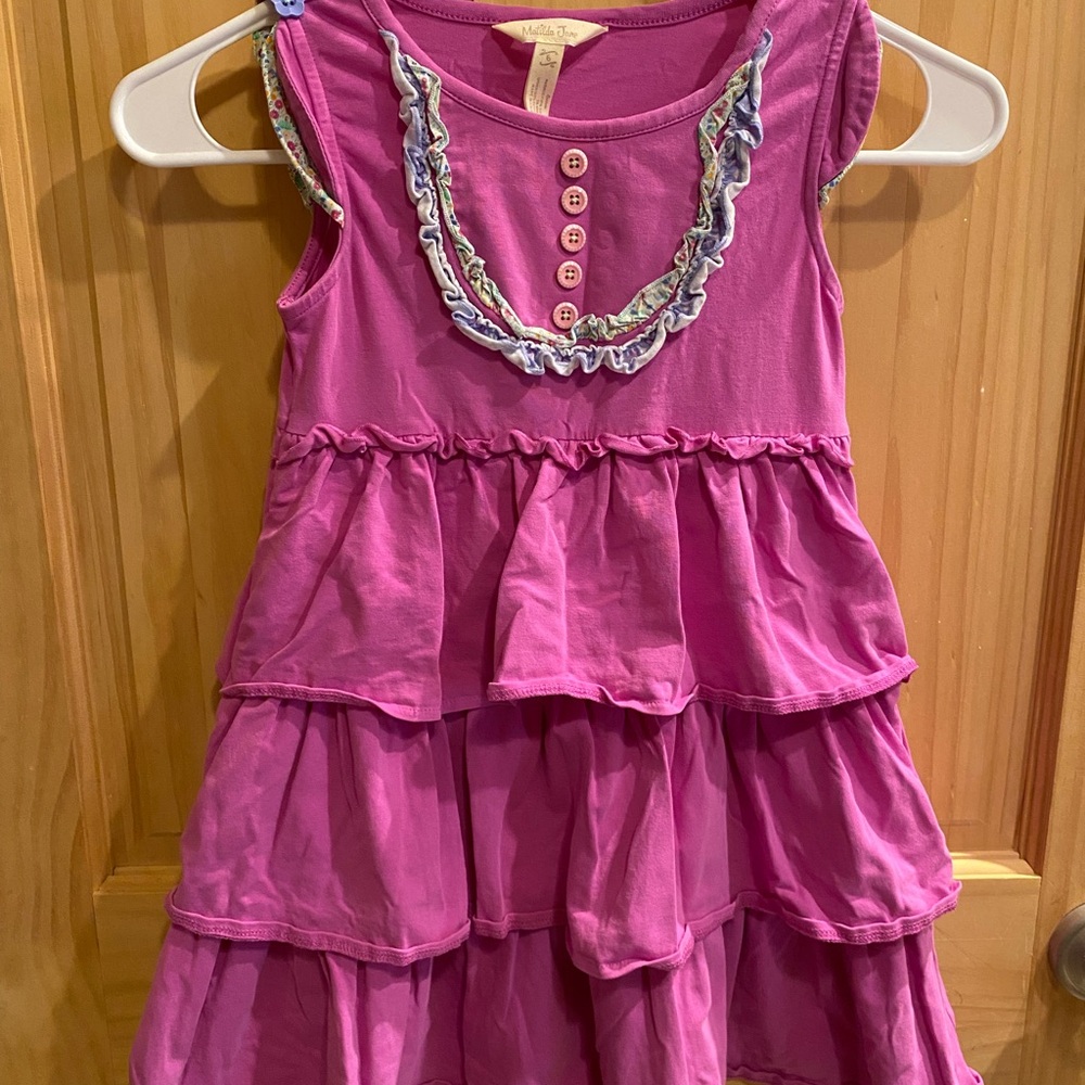 Matilda Jane Pink Ruffle Dress